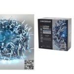 1000 LED Εσωτ. & Εξωτ. Χώρου Με 8 Προγράμματα Ψυχρό Λευκό Φως Διάφανο Καλώδιο Μη Επεκτεινόμενο 31V 22m - 1 τεμ.