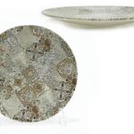 Πιάτο Μπεζ Σχέδιο Maiolica Beige Opaco Πορσελάνη Φ26cm - 1 τεμ.