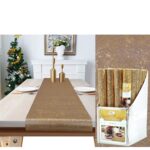 Χριστουγεννιάτικος Runner Τραπεζιού Χρυσό 40x180cm - 1 τεμ.