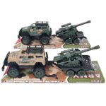 Τζιπ με Στρατιωτικό Όχημα Friction & Free Wheel 39x12,5x12cm ToyMarkt 902396 - 1 τεμ.