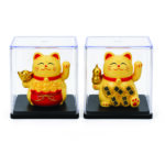 Hλιακή γάτα τύχης Maneki Neko 7,5cm [70110025] - 2 τεμ.