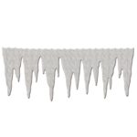 Σταλακτίτες Χιόνι Παραθύρου Πάχνη 60x27cm Xmasfest 1131332 - 2 τεμ.