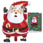 Μπαλόνι Μεταλλιζέ Άγιος Βασίλης 62x45cm Xmasfest 1132689 - 10 τεμ.