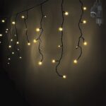 100 Λαμπάκια LED Λευκό Θερμό Βροχή με Επέκταση & Προγράμματα IP44 110x80cm (δεν Περιέχεται ο Μετασχηματιστής) Xmasfest 1133500 - 1 τεμ.