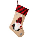 Μπότα Χριστουγέννων Καρώ Κόκκινη 46x28cm Xmasfest 1133640 - 1 τεμ. - Image 2