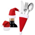 Θήκη Μαχαιροπήρουνων Xmas Σκουφάκι 12x6cm Xmasfest 1133960 - 10 τεμ.