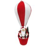 Άγιος Βασίλης Αληθοφανής με Αερόστατο 80x30cm Xmasfest 1134096 - 1 τεμ.