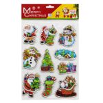 Αυτοκόλλητα Gelly Xmas Σχέδια σετ=10 τεμ 29x18cm Xmasfest 1134150 - 1 τεμ. - Image 2