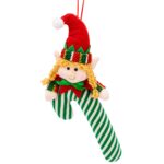 Φιγούρα Πάνινη Xmas με Μπαστούνι σε Καρτέλα 30cm Xmasfest 1134209 - 1 τεμ. - Image 2