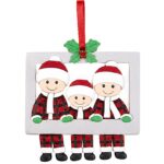 Στολίδι Ξύλινο Κρεμαστό Santa Family 8x7cm Xmasfest 1134233 - 12 τεμ. - Image 2