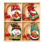 Στολίδια Ξύλινα σετ=12τεμ Σύνολο=14x14cm Τεμ=6cm Xmasfest 1134240 - 1 τεμ. - Image 2