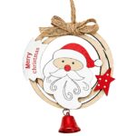 Στεφανάκι Ξύλινο με Καμπανάκι 13 x ø11cm Xmasfest 1134243 - 1 τεμ. - Image 2