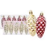 Κουκουνάρια Πλαστικά σετ=5τεμ 9cm Xmasfest 1134246 - 1 τεμ.