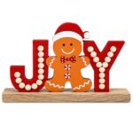Επιτραπέζιο Διακοσμητικό Ξύλινο Joy Beads 17x12cm Xmasfest 1134252 - 1 τεμ. - Image 2