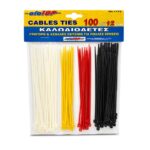 Δεματικά Καλωδίων 12cm σετ=100τεμ tie Wrap Homie 116992 - 1 τεμ.