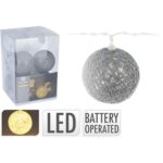 10 LED Μπάλες ArteLibre Φ6cm Θερμό Φως Μπαταρίας - 1 τεμ.