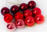 Σετ Χριστουγεννιάτικες μπάλες - 8cm - 12pcs - 326048 - Red - Image 2