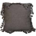 Μαξιλάρι ArteLibre Με Φούντες Γκρι Βαμβακερό 45x45cm - 1 τεμ.