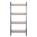 Ραφιέρα ArteLibre TYNDALL Με 4 Ράφια 60X27.6X126cm Δρυς/Μαύρο Μοριοσανίδα/Μέταλλο - 1 τεμ. - Image 3