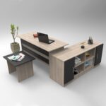 Σετ Γραφείο ArteLibre ELMSTEAD Οξιά/Μαύρο Μοριοσανίδα 3Τμχ - 1 τεμ.