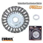 Συρματόβουρτσα πλεκτή για τροχό - 5''/125mm - Finder - 196599 - Image 2