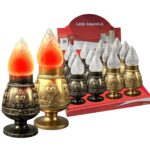 Καντήλι Αφιέρωσης LED Κόκκινο 16 x ø6,5cm Homie 57525 - 12 τεμ.