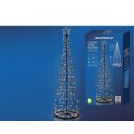 276 LED Δεντράκι Εσωτ. & Εξωτ. Χώρου Με 8 Προγράμματα Και Μετασχηματιστή Ψυχρό Λευκό Φως Φ60x200cm - 1 τεμ.