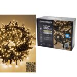 500 LED Εσωτ. & Εξωτ. Χώρου Με 8 Προγράμματα Και Μετασχηματιστή Θερμό Λευκό Φως Πράσινο Καλώδιο Μη Επεκτεινόμενο IP44 31 - 1 τεμ.