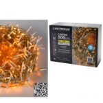 500 LED Εσωτ. & Εξωτ. Χώρου Με 8 Προγράμματα Χρυσό Φως Διάφανο Καλώδιο Μη Επεκτεινόμενο 31V 17m - 1 τεμ.