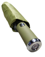 Αυτόματη ομπρέλα σπαστή με φακό LED - 10K - Tradesor - 585670 - Green - Image 5