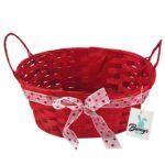 Καλάθι Μπαμπού Οβάλ με Φιόγκο 23x18x10cm Bunny's 931253 - 1 τεμ.