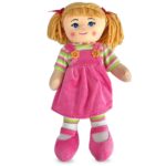 Κούκλα Πάνινη ροζ με Κοτσίδες 40cm ToyMarkt 98285 - 1 τεμ.
