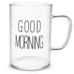 Κούπα Γυαλί Borosilicate Good Morning 10,5x8cm 450ml Homie 1002207 - 1 τεμ.