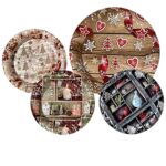 Δισκάκι Χριστουγέννων Στρογγυλό ø22cm Xmasfest 1131294 - 1 τεμ.