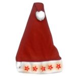 Σκούφος Άγιου Βασίλη με φως 38x29cm Xmasfest 1131444 - 12 τεμ.