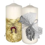 Κερί Λευκό Κορμός Πέταλο 12x5cm Xmasfest 1131647 - 1 τεμ.