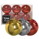 Μπάλα Γυαλιστερή πακ=6τεμ 10cm ø10cm Xmasfest 1131713 - 1 τεμ.