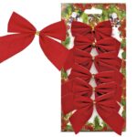 Φιόγκοι σετ=6τεμ 8cm Xmasfest 113272 - 1 τεμ.