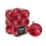 Μπάλες Περλέ Κόκκινες πακ=12τεμ φ4 ø4cm Xmasfest 1132561 - 1 τεμ.