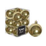 Μπάλες Περλέ Χρυσές πακ=12τεμ φ4 ø4cm Xmasfest 1132562 - 1 τεμ.