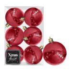 Μπάλες Περλέ Κόκκινες πακ=6τεμ φ6 ø6cm Xmasfest 1132564 - 1 τεμ.