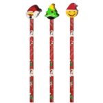 Μολύβια με Γόμα Xmas 3 τεμ  Xmasfest 1132612 - 12 τεμ.