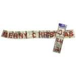 Merry Christmas Μεταλλιζέ Διακοσμητικό 110x12cm Xmasfest 1132627 - 1 τεμ.