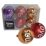 Μπάλες με Ευχές πακ=6τεμ φ8 ø8cm Xmasfest 1132779 - 1 τεμ.