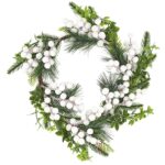 Στεφάνι με Λευκούς Καρπούς ø35cm Xmasfest 1132858 - 1 τεμ.
