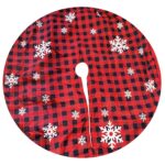 Ποδιά Δέντρου Κόκκινη Καρώ ø120cm Xmasfest 1133349 - 1 τεμ.