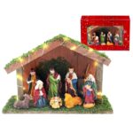 Φάτνη Ξύλινη με led 30x20x10cm Xmasfest 1133465 - 1 τεμ.