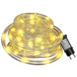 Φωτοσωλήνας 200 LED 10m Λευκός Θερμός με Προγράμματα IP44 ø11mm 10m (+3m Extra Καλώδιο) Xmasfest 1133511 - 1 τεμ.