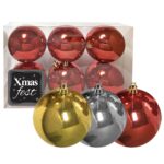 Μπάλα Γυαλιστερή πακ=6τεμ φ7 ø7cm Xmasfest 1133548 - 1 τεμ.