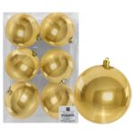 Μπάλες Περλέ Χρυσές πακ=6τεμ φ10 ø10cm Xmasfest 1133551 - 1 τεμ.